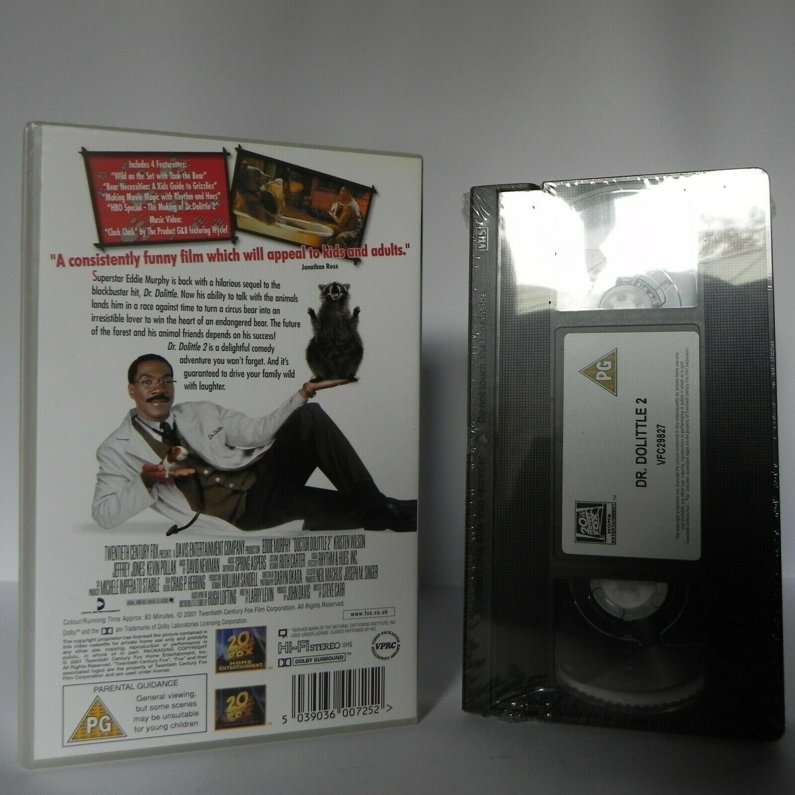 Dr. Dolittle 2 - 20th Century - Comedy - Family - Kids - Eddie Murphy - Pal VHS-