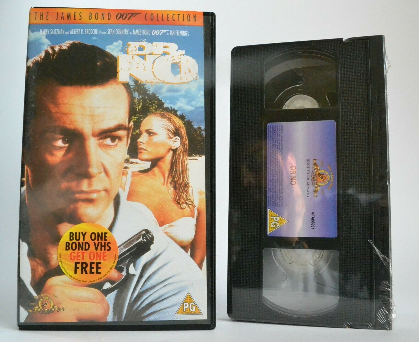 Dr. No (1962): James Bond Collection - Brand New Sealed - Sean Connery - Pal VHS-