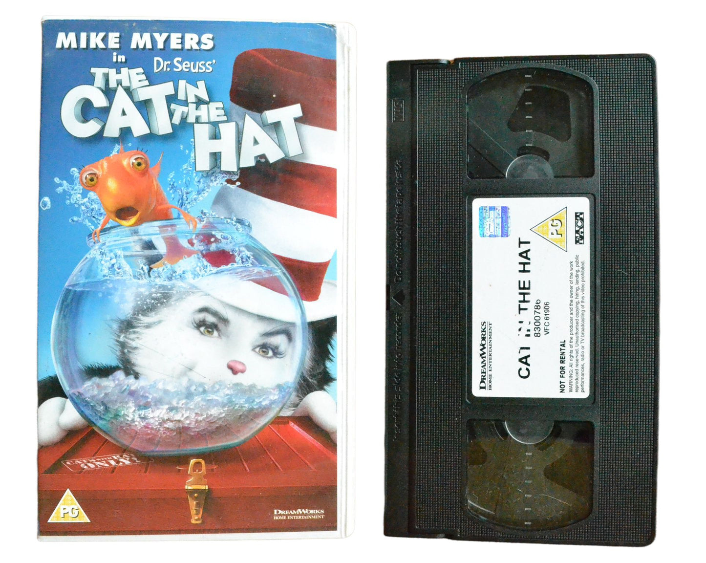 Dr. Seuss: The Cat In The Hat - Mike Myers - Dream Works Home Entertainment - Children’s - Pal VHS-