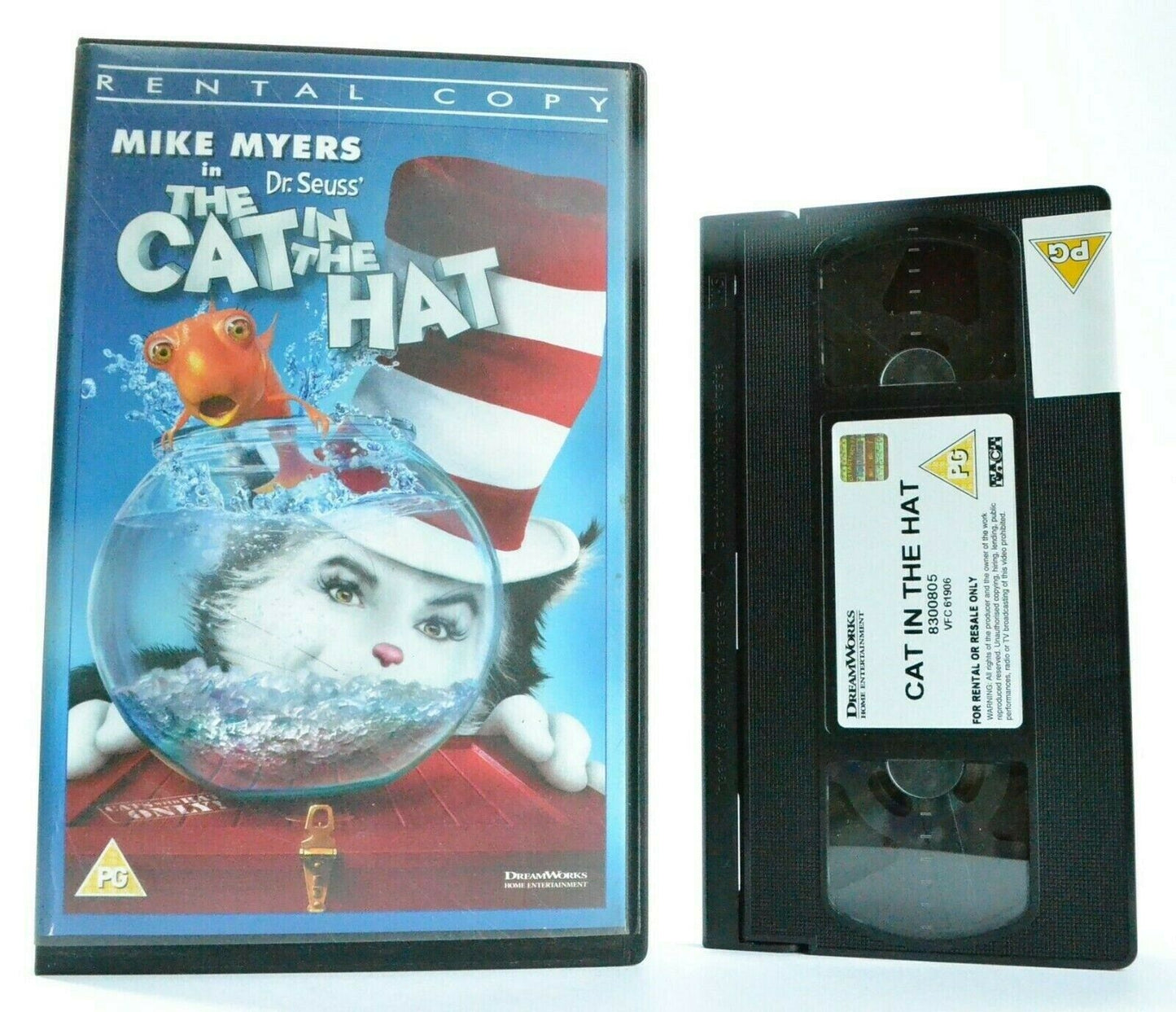 Dr.Seuss': The Cat In The Hat - Large Box Rental - Comedy - Children's - Pal VHS-