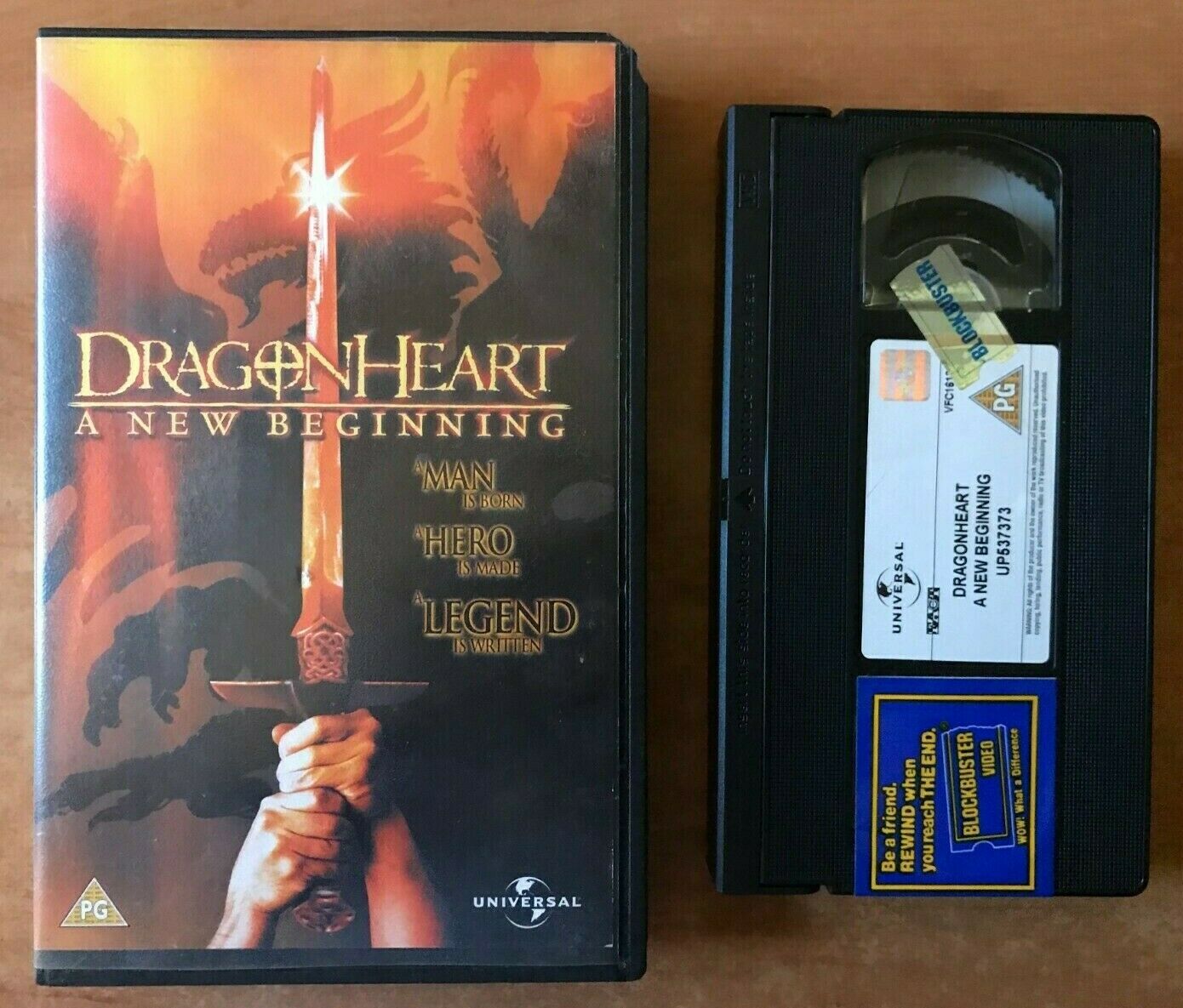 Dragon Heart: A New Beginning (1999) Action Fantasy [Large Box] Rental - Pal VHS-