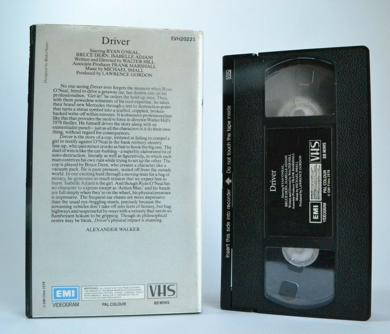 Driver: (1978) EMI Films - Pre-Cert - Neo-Noir Crime Thriller - I.Adjani - VHS-