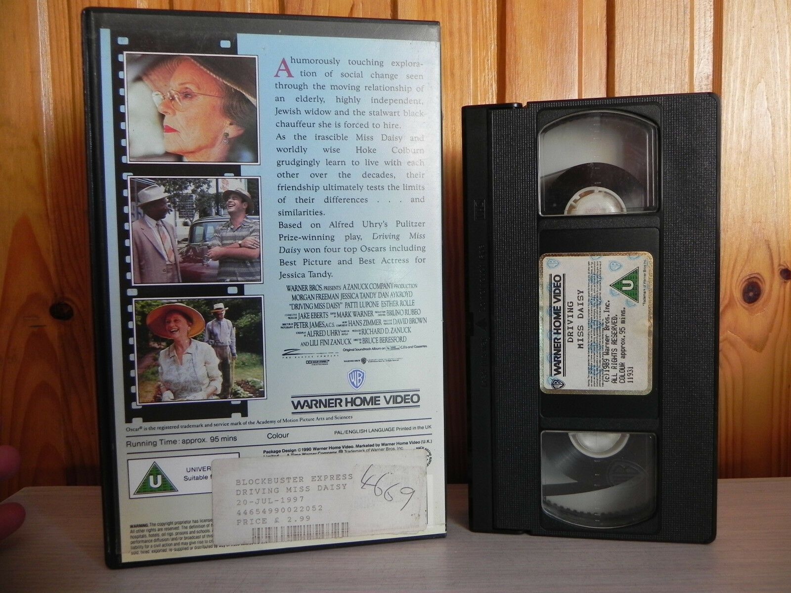 Driving Miss Daisy - Warner Release - Classic Drama - Morgan Freeman - Pal VHS-