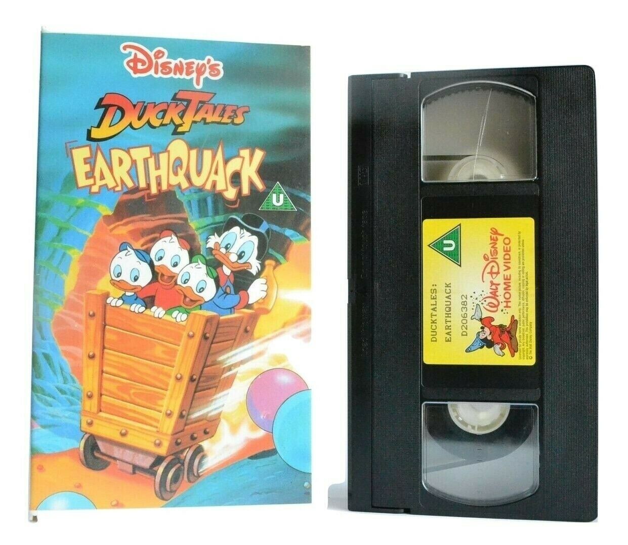 Duck Tales: Earthquack - Walt Disney - Animated Series - Children's - Pal VHS-