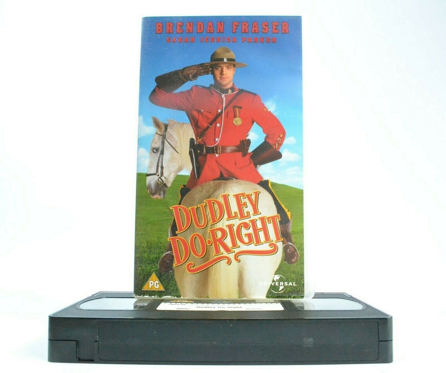 Dudley Do Right (1999): Action Adventure - Brendan Fraser - Children's - Pal VHS-