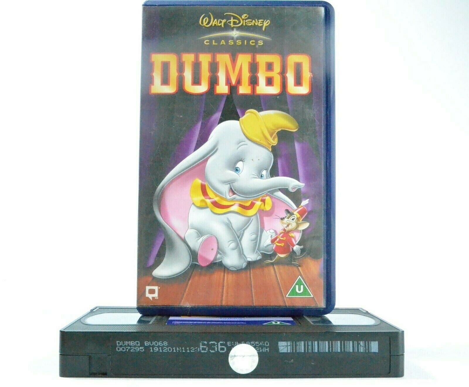 Dumbo (1941): Classic Animation - Walt Disney - Baby Elephant - Kids - Pal VHS-