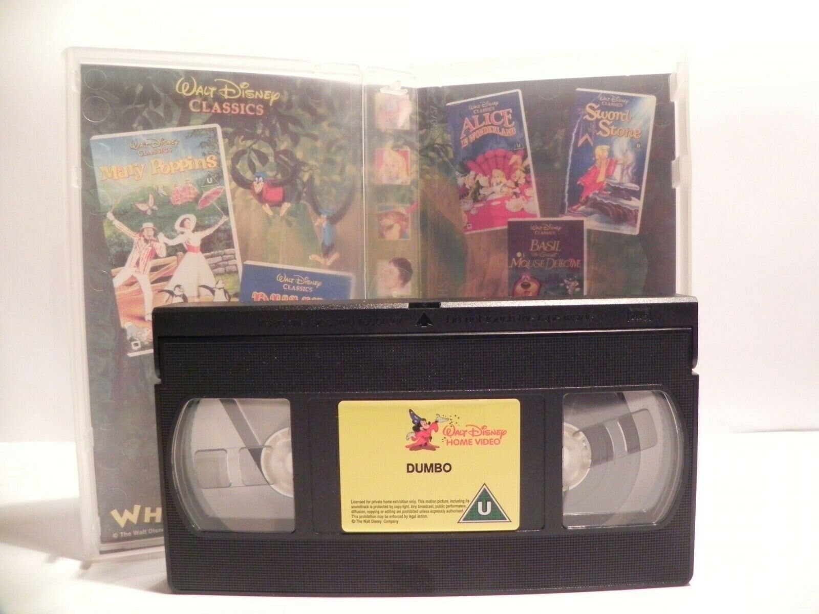 Dumbo: Genuine Walt Disney Hologram - Classical - Original Animation - Pal VHS-