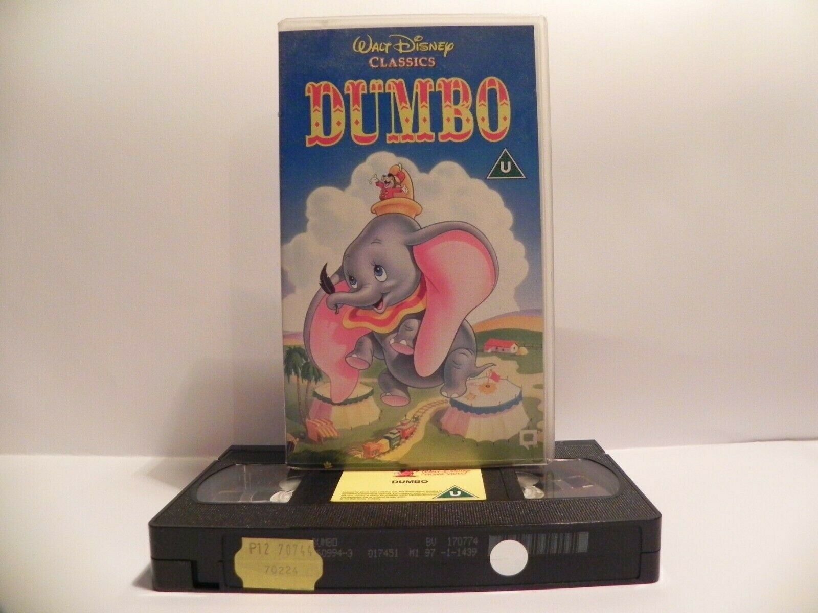 Dumbo: Genuine Walt Disney Hologram - Classical - Original Animation - Pal VHS-