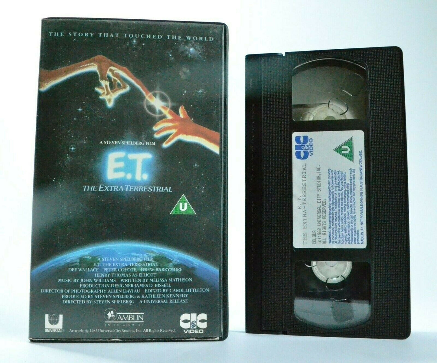 E.T.: The Extra-Terrestial (1982): Steven Spielberg - Sci-Fi - Children's - VHS-