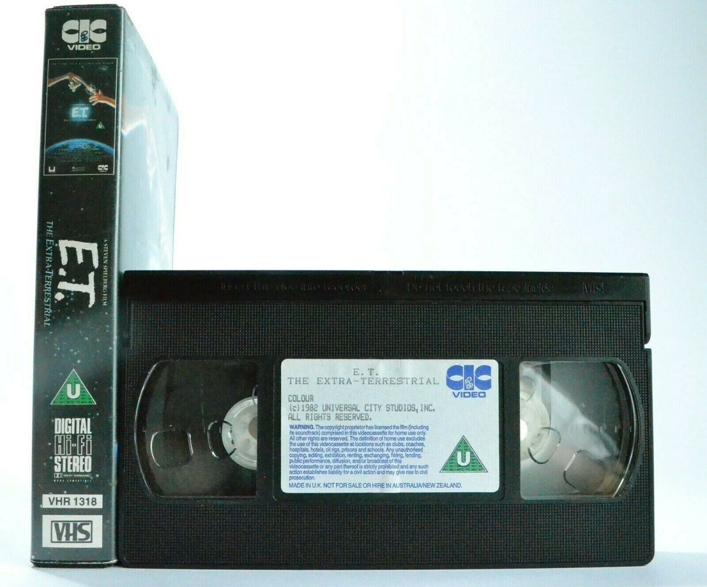 E.T.: The Extra-Terrestial (1982): Steven Spielberg - Sci-Fi - Children's - VHS-