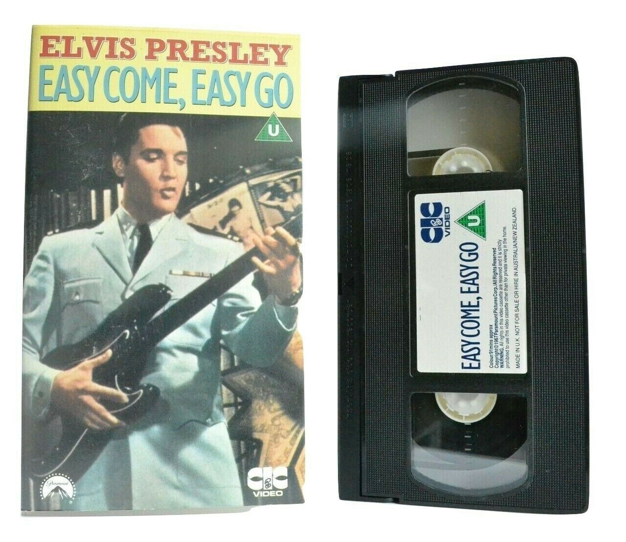 Easy Come, Easy Go (1967): Elvis Presley 23rd Film - Musical Comedy - Pal VHS-