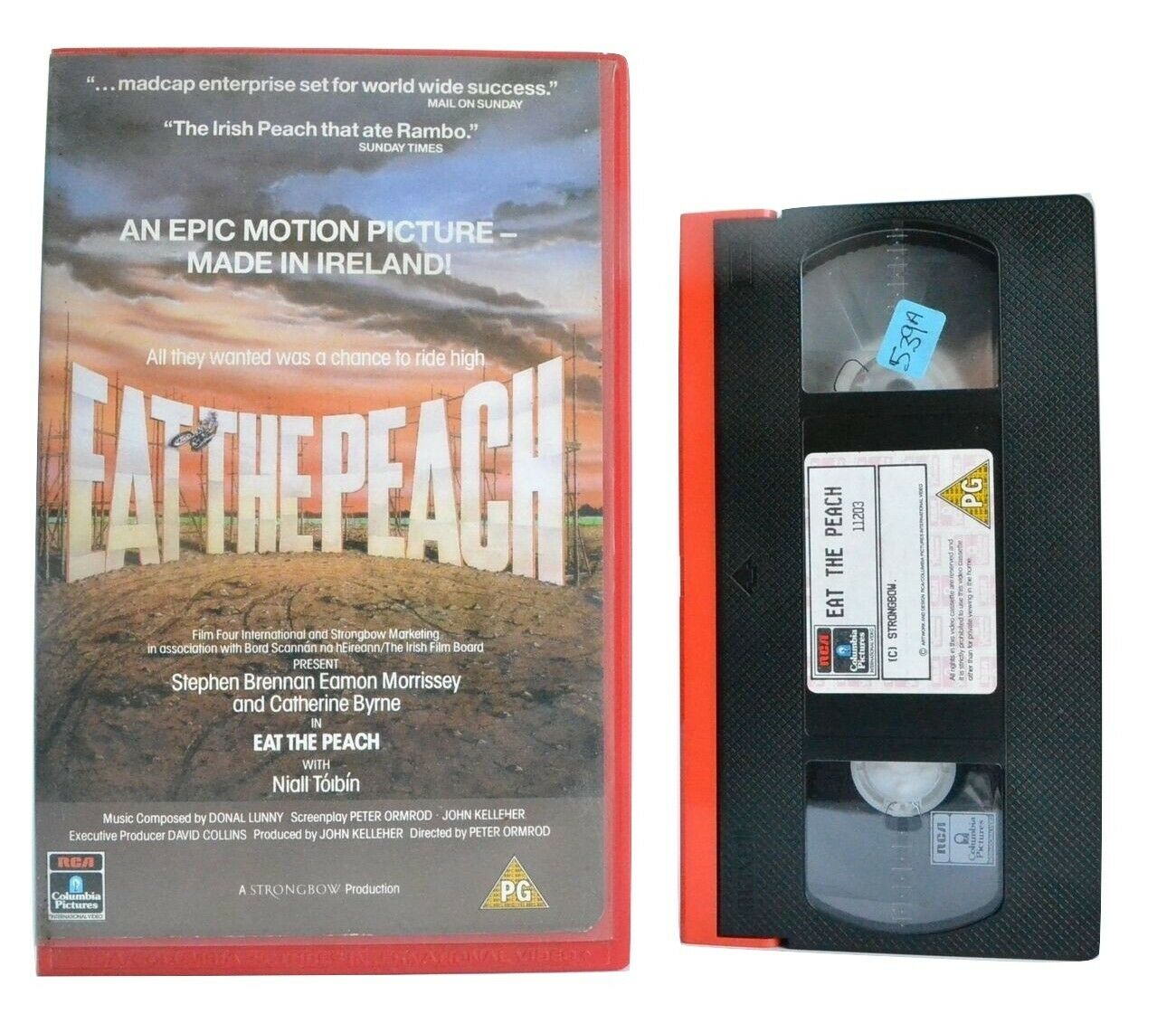 Eat The Peach (1986): Irish Comedy - Large Box - S.Brennan/E.Morrissey - Pal VHS-