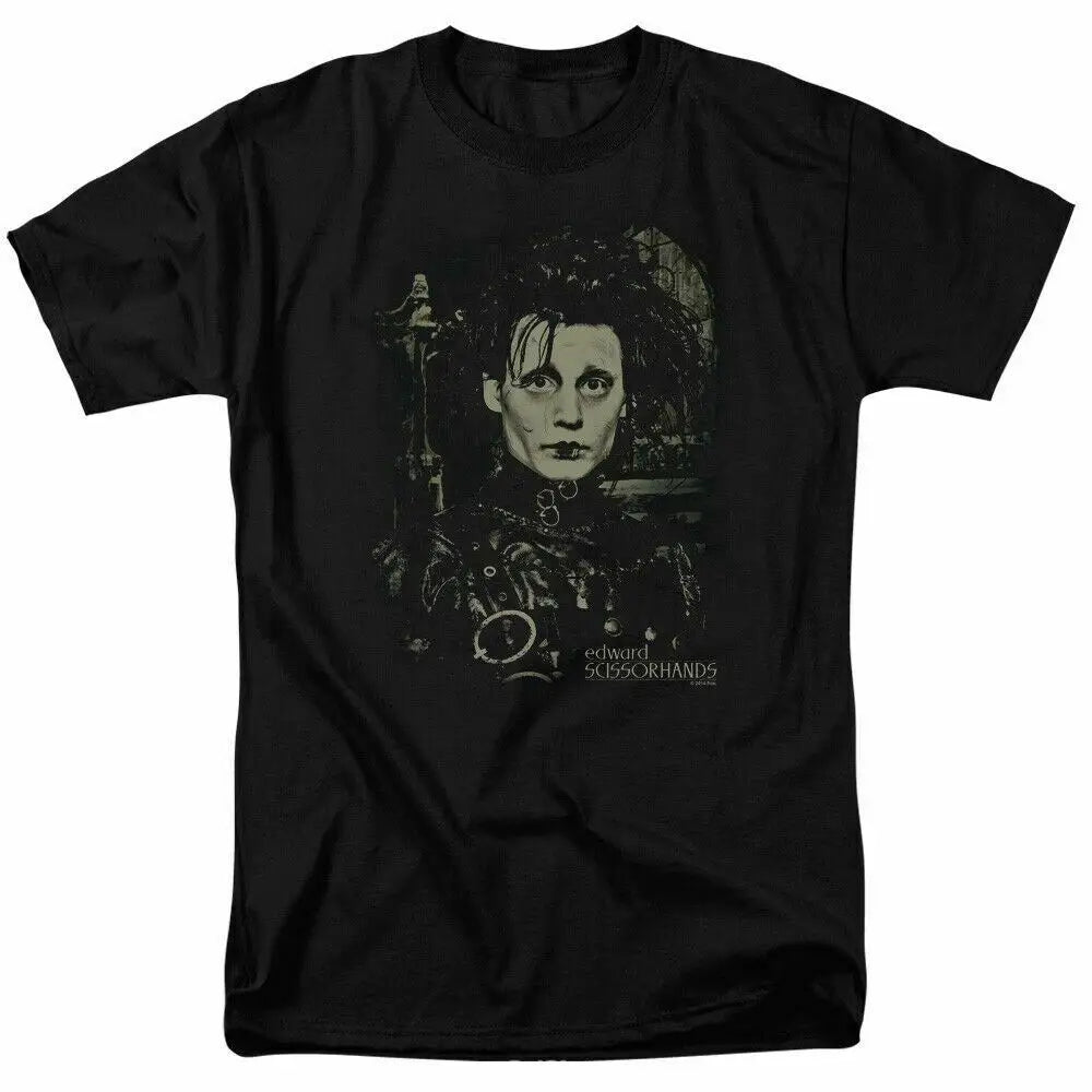 Edward Scissorhands T-Shirt - Licensed Classic 80s Movie Tee - Black-