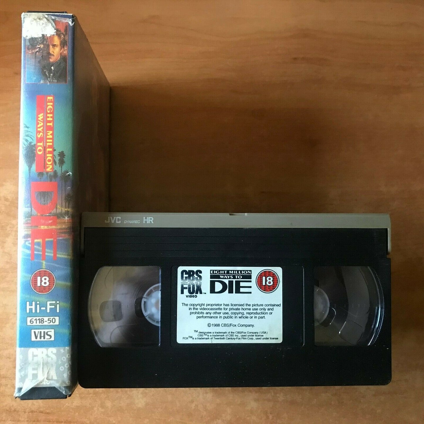 Eight Million Ways To Die; [Andy Garcia 1st Lead Role] Action - Large Box - VHS-