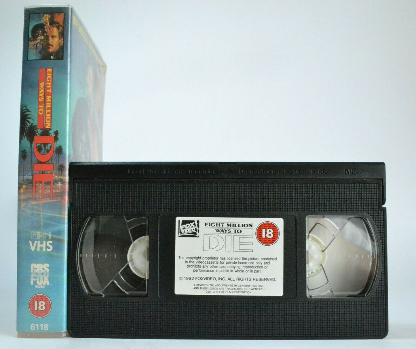 Eight Million Ways To Die: Andy Garcia 1st Lead Role - Action Thriller - Pal VHS-