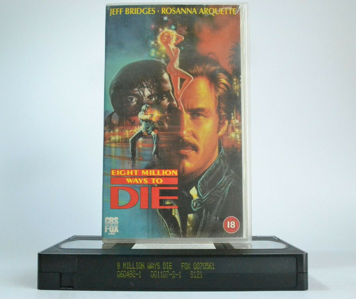 Eight Million Ways To Die: Andy Garcia 1st Lead Role - Action Thriller - Pal VHS-