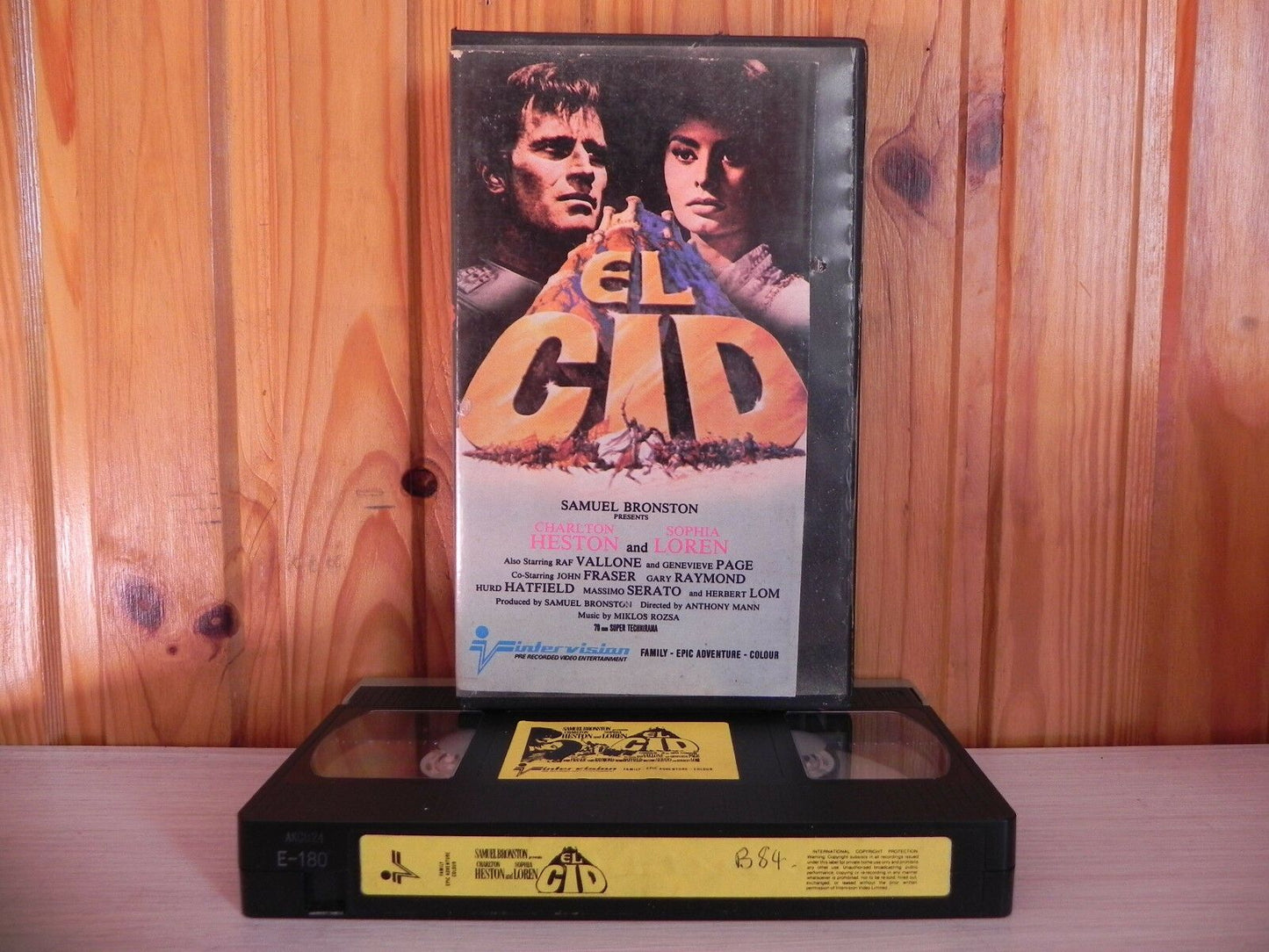 El Cid - Intervision - Drama - Charlton Heston - Sophia Loren - Pal VHS-