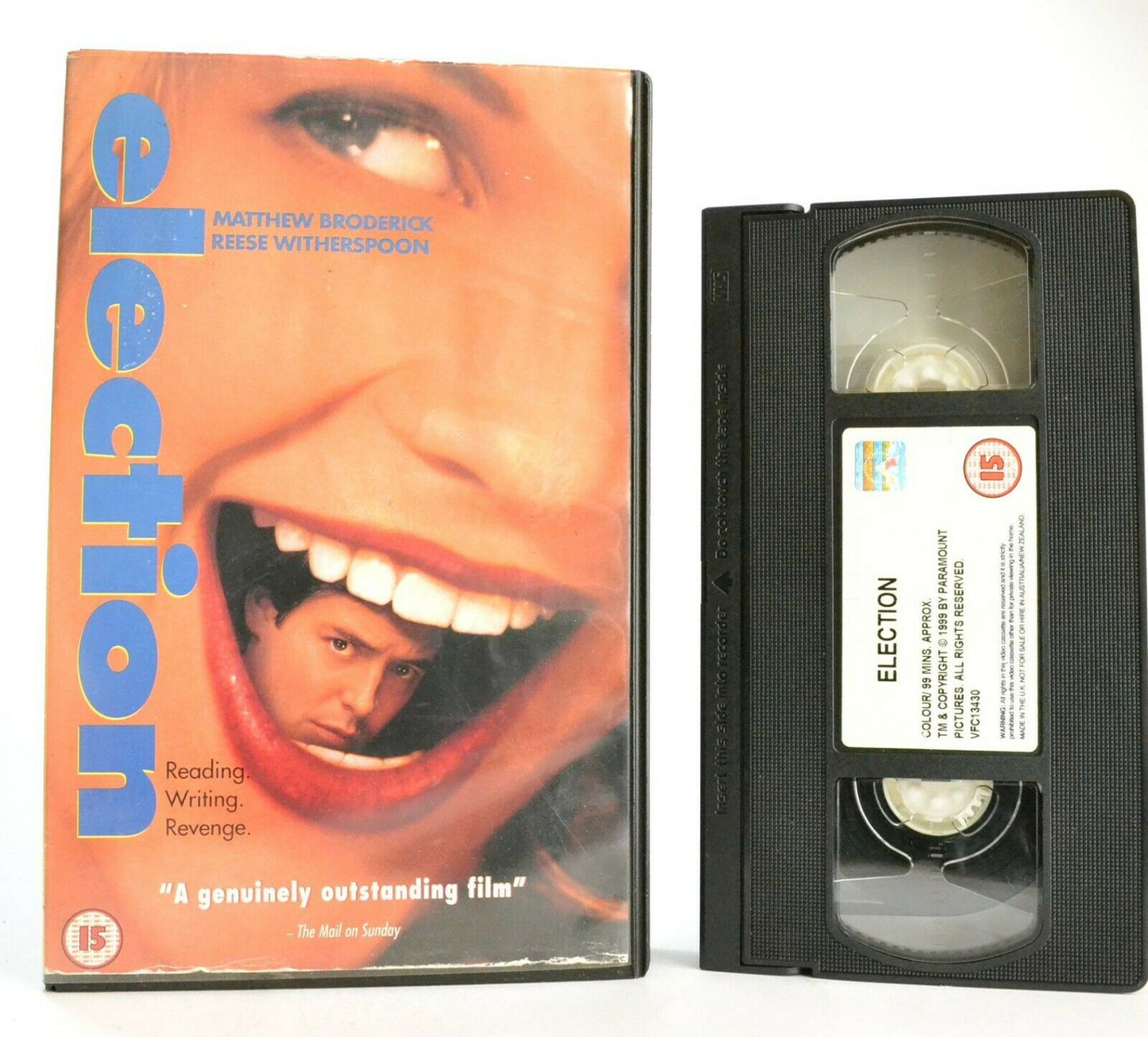 Election: Black Comedy Drama - Suburban High School Life - M.Broderick - Pal VHS-