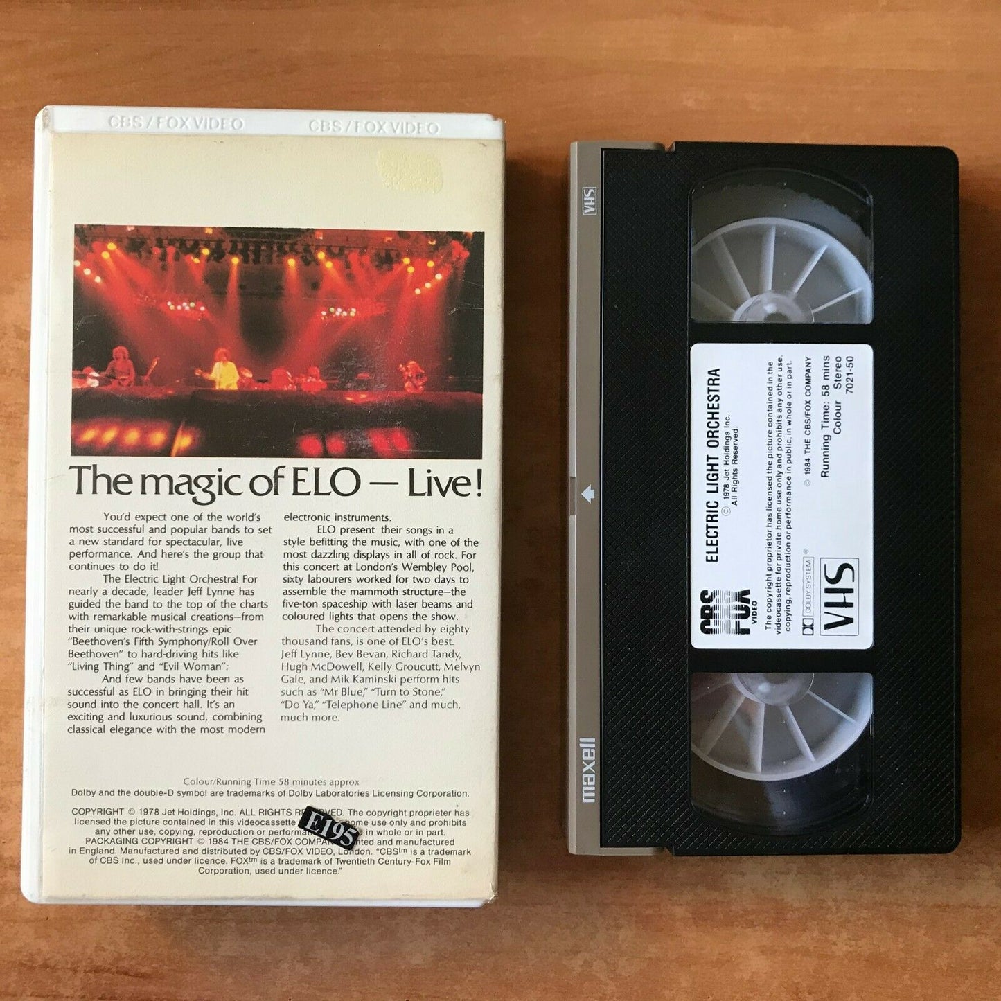 Electric Light Orchestra: Live At Wembley (CBS/FOX) - Concert - Music - Pal VHS-