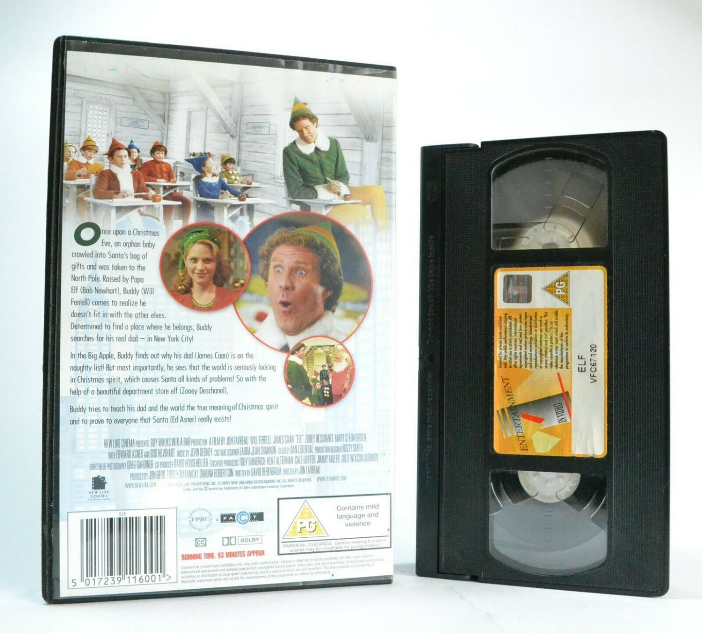 Elf: Christmas Comedy Film - Large Box (2004) - Will Ferrell/James Caan - VHS-