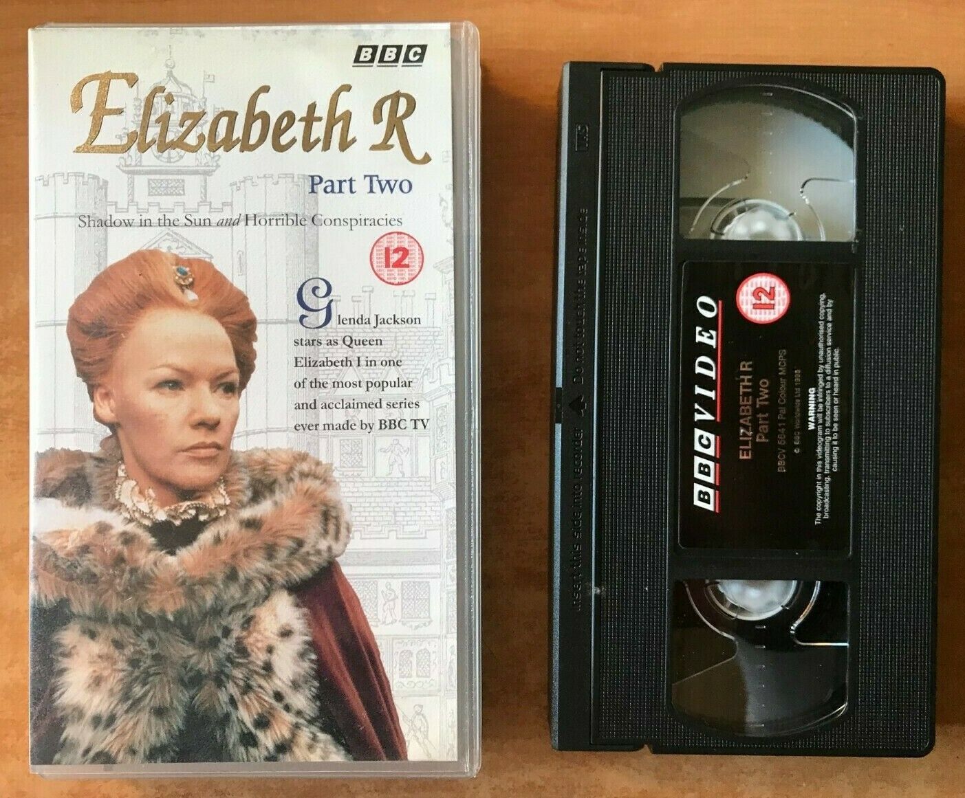 Elizabeth R (Part 2): Shadown In The Sun - BBC Drama - Glenda Jackson - Pal VHS-