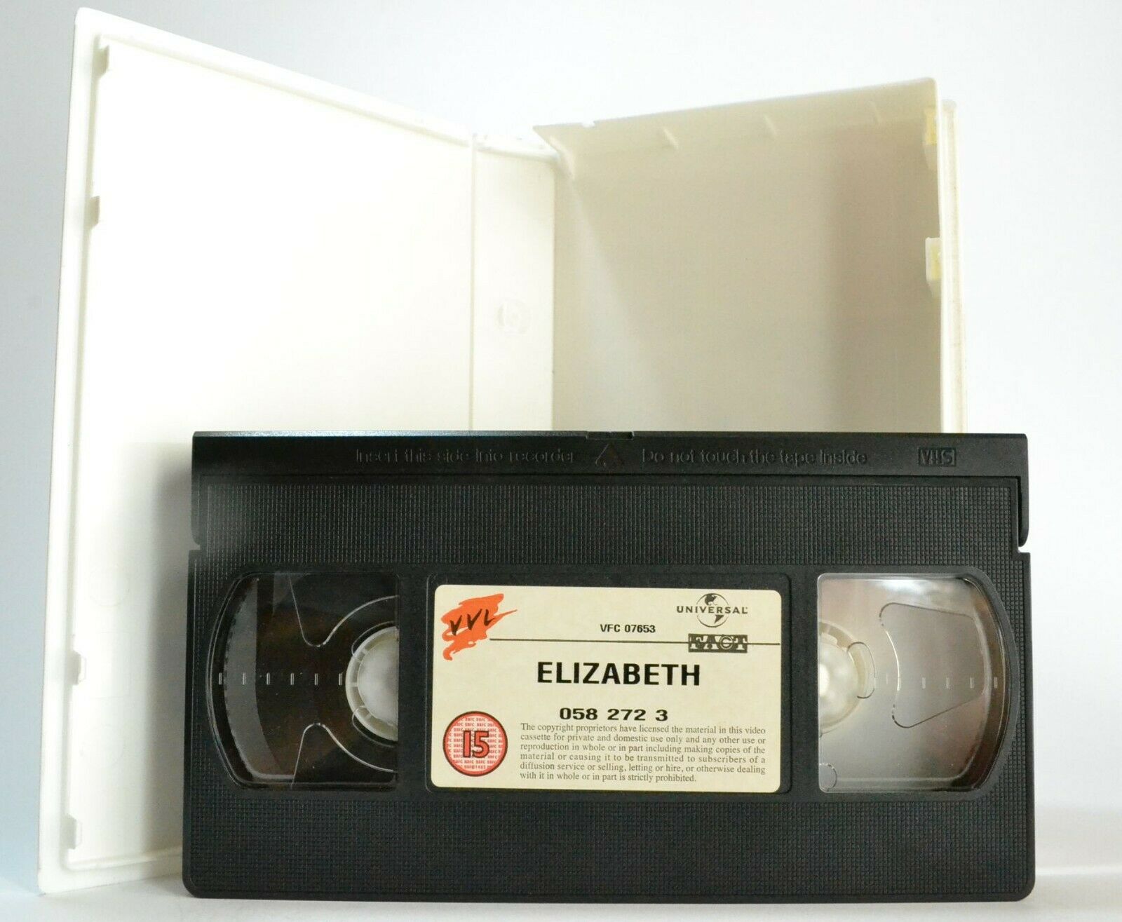 Elizabeth(1998): British Biographical Drama - Cate Blanchett/Geoffrey Rush - VHS-