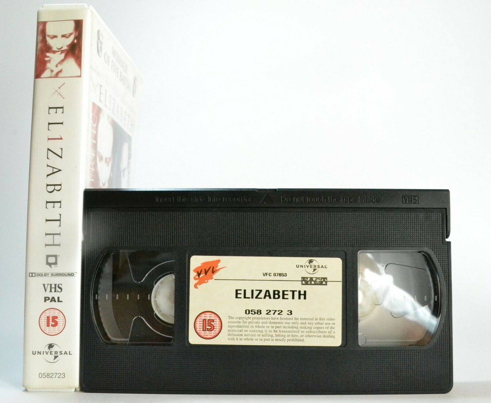 Elizabeth(1998): British Biographical Drama - Cate Blanchett/Geoffrey Rush - VHS-