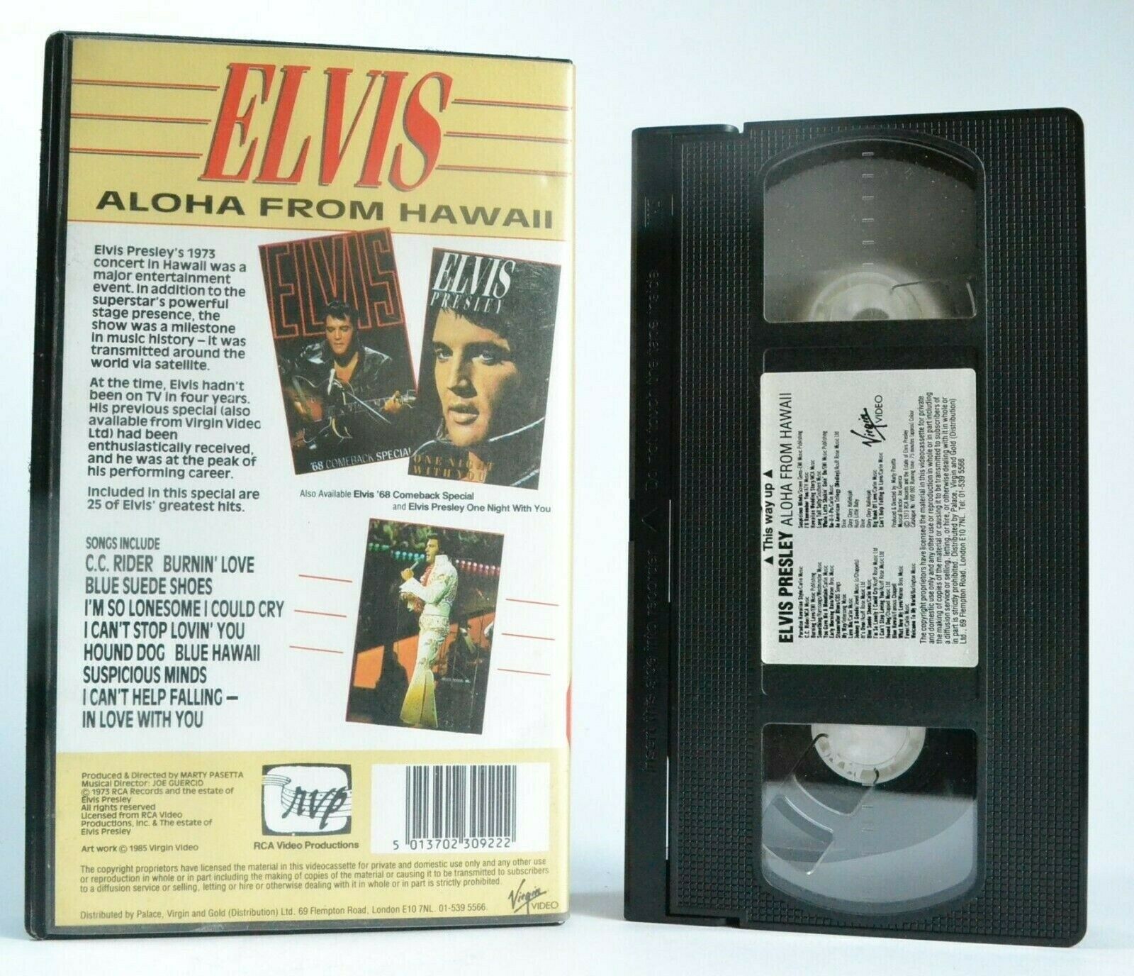 Elvis Presley: Aloha From Hawaii - (1973) Live Performance - Greatest Hits - VHS-