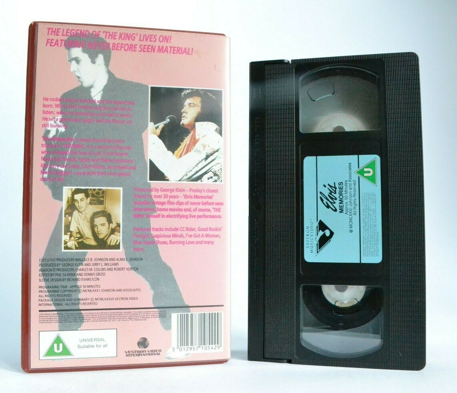 Elvis Presley: Elvis Memories - Documentary - King Of Rock And Roll - Pal VHS-