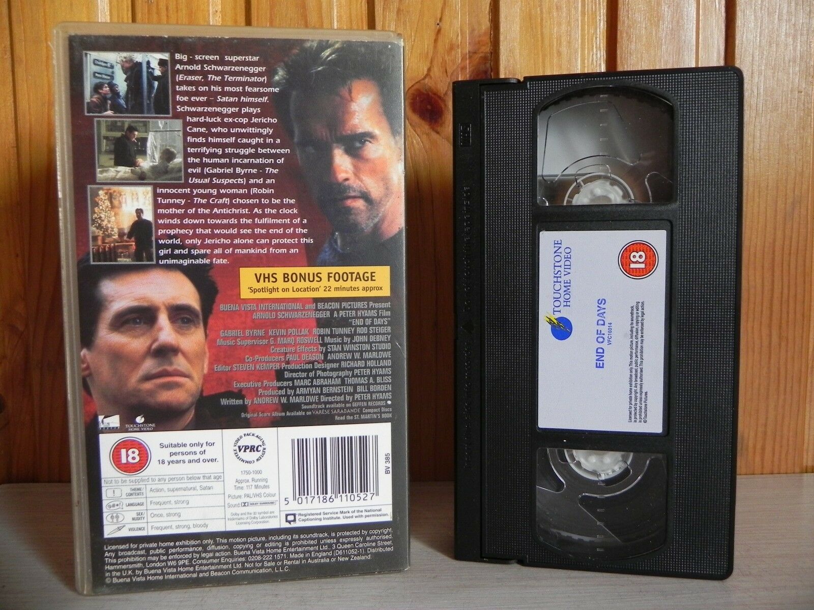 End Of Days - Schwarzenegger - Arnie Vs Satan - Apocalyptic Action - Pal VHS-