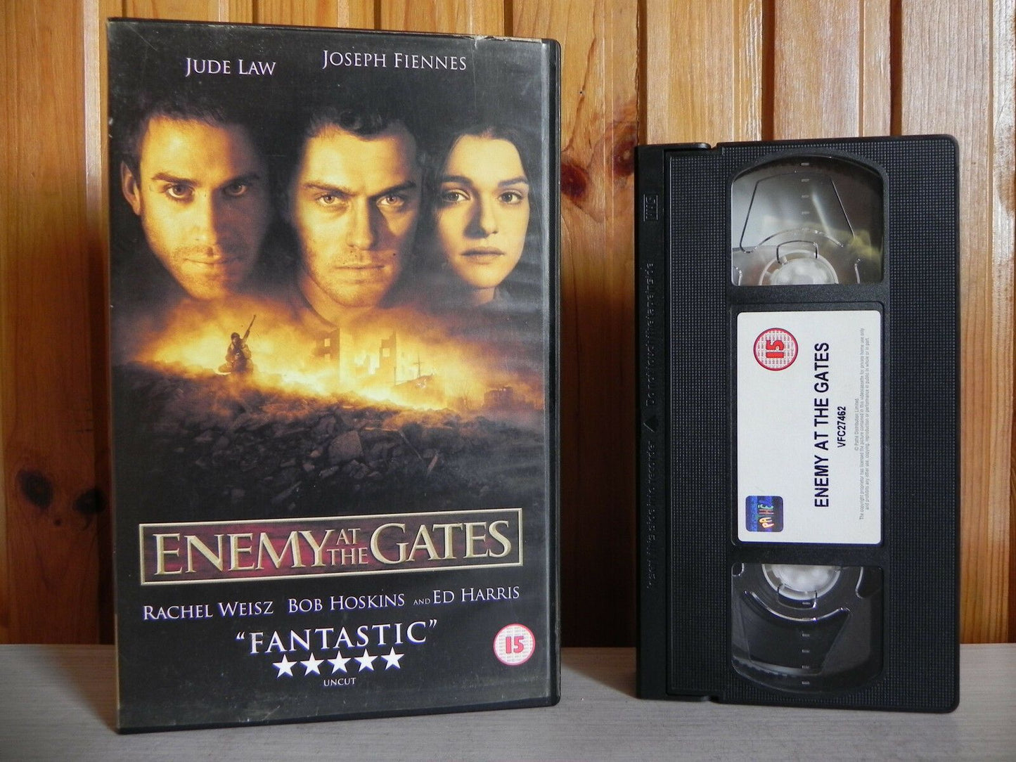 Enemy At The Gates - Pathe! - Drama - Jude Law - Rachel Weisz - Large Box - VHS-