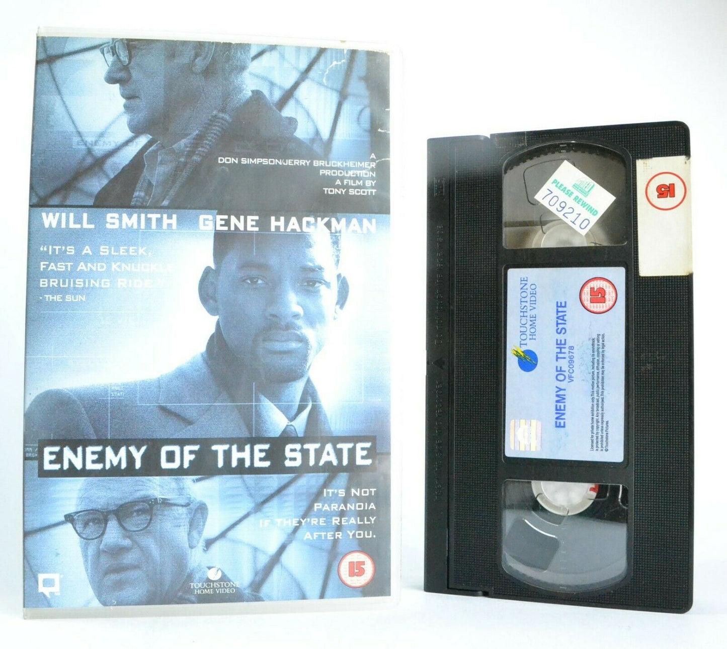 Enemy Of The State: Action/Thriller (1998) - Large Box - W.Smith/G.Hackman - VHS-