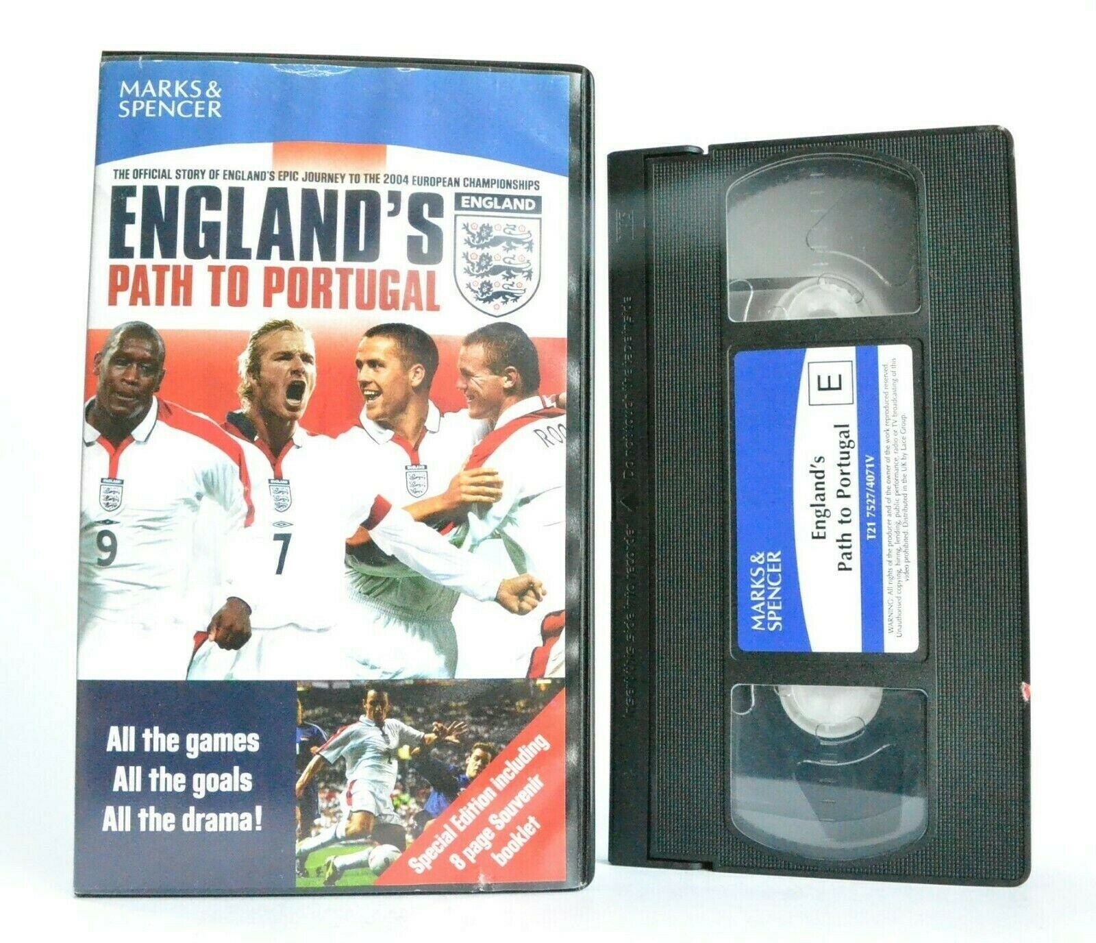 England's Path To Portugal: Documentary - Special Edition - Football - Pal VHS-