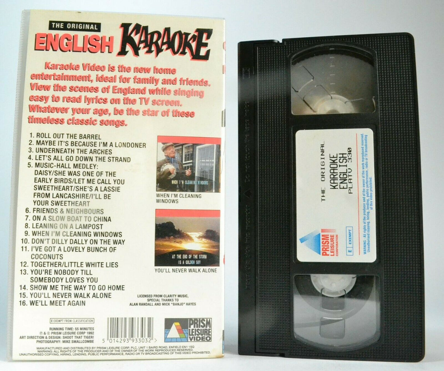 English Karaoke: 'Underneath The Arches' - 'We'll Meet Again' - Music - Pal VHS-