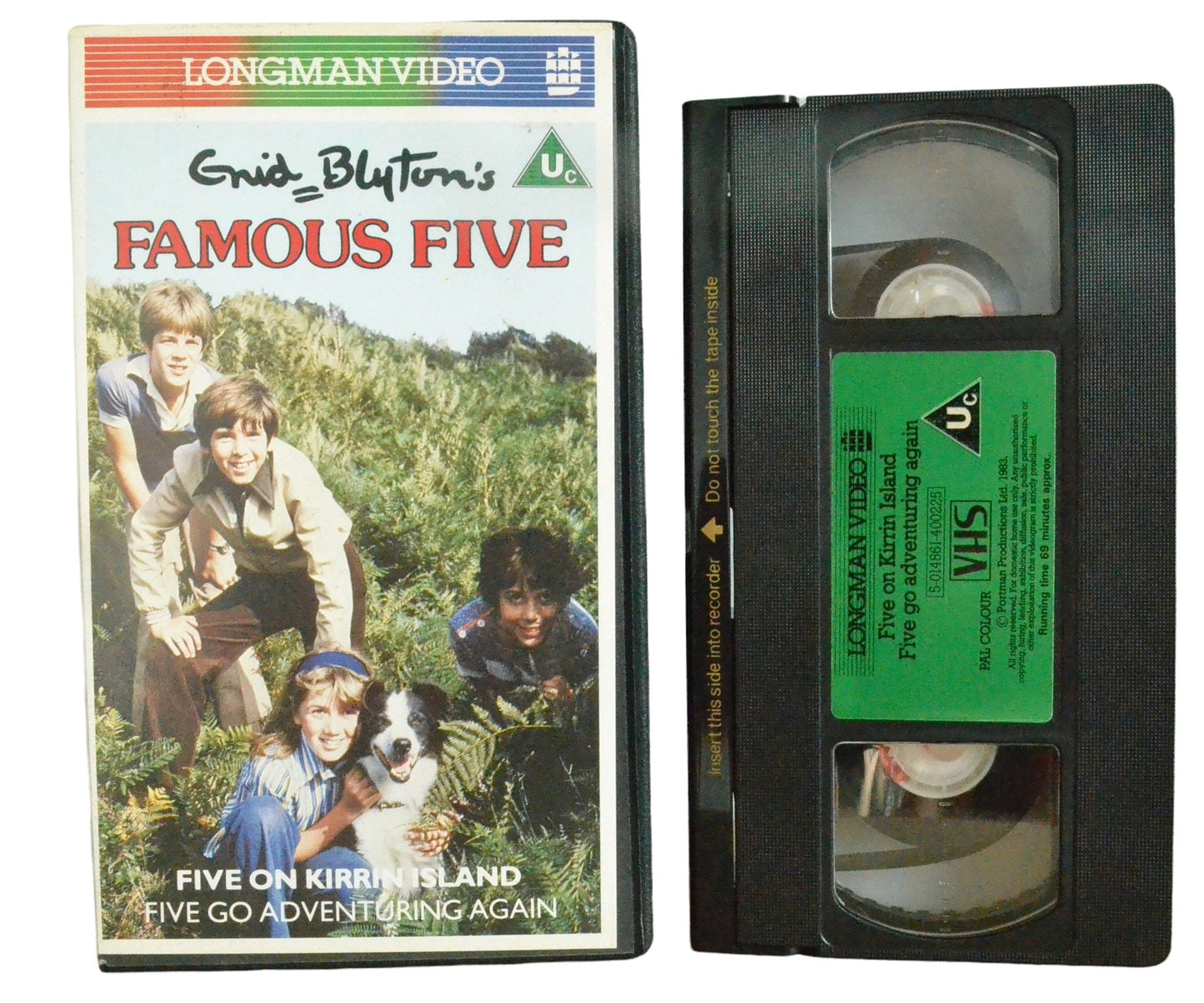 Enid Blyton's Famous Five (Five on Kirrin Island) - Michelle Gallagher - Longman Video - Children's - Pal VHS-