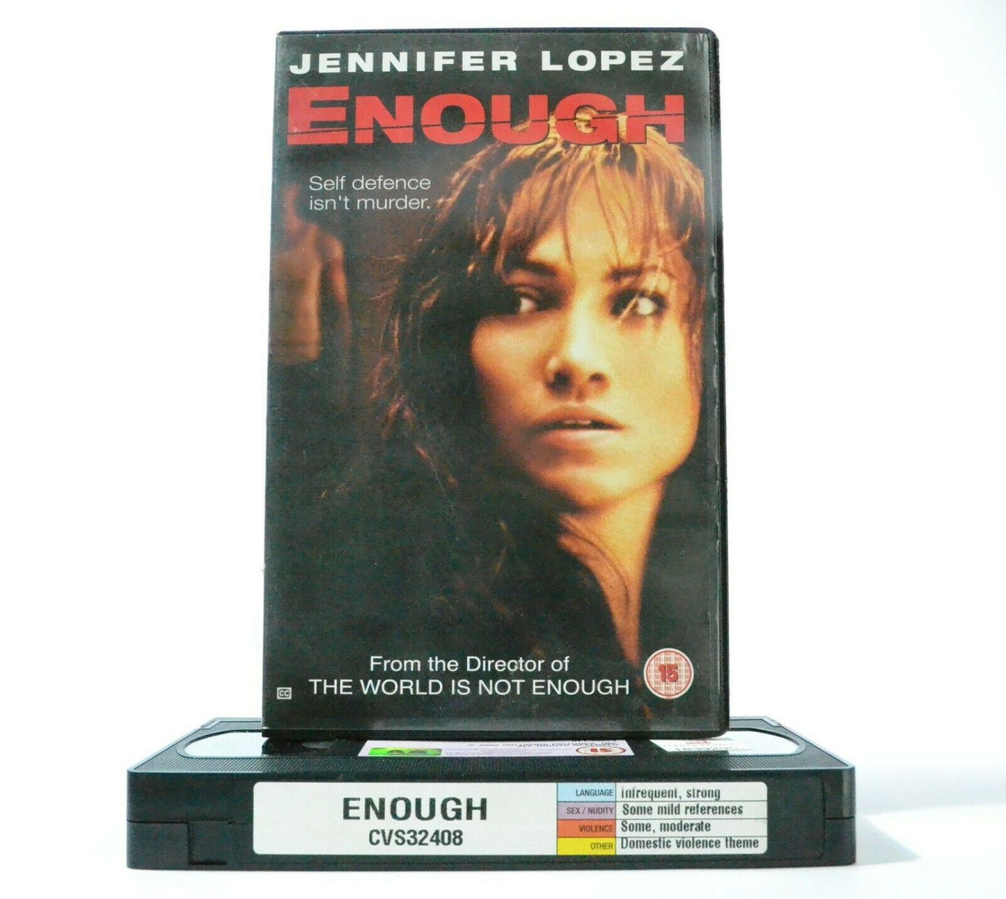 Enough: Based On A.Quindlen Novel - Thriller - Large Box - Jennifer Lopez - VHS-