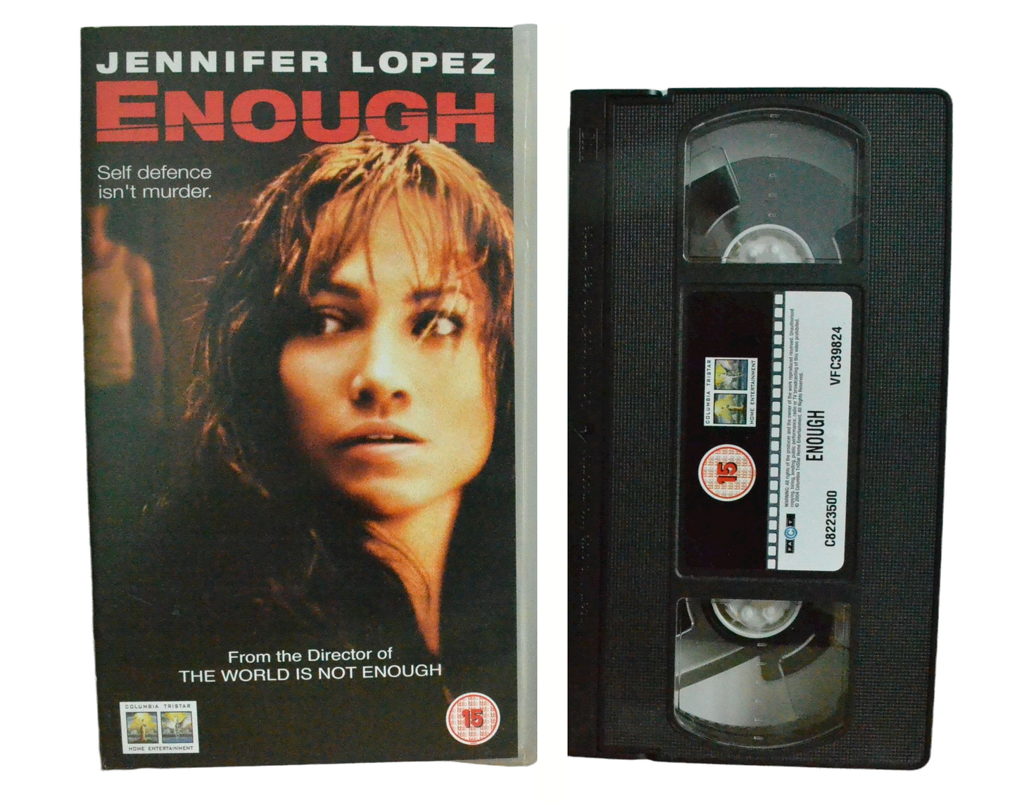 Enough - Self Defence Isn't Murder - Jennifer Lopez - Columbia Tristar Home Entertainment - Vintage - Pal VHS-