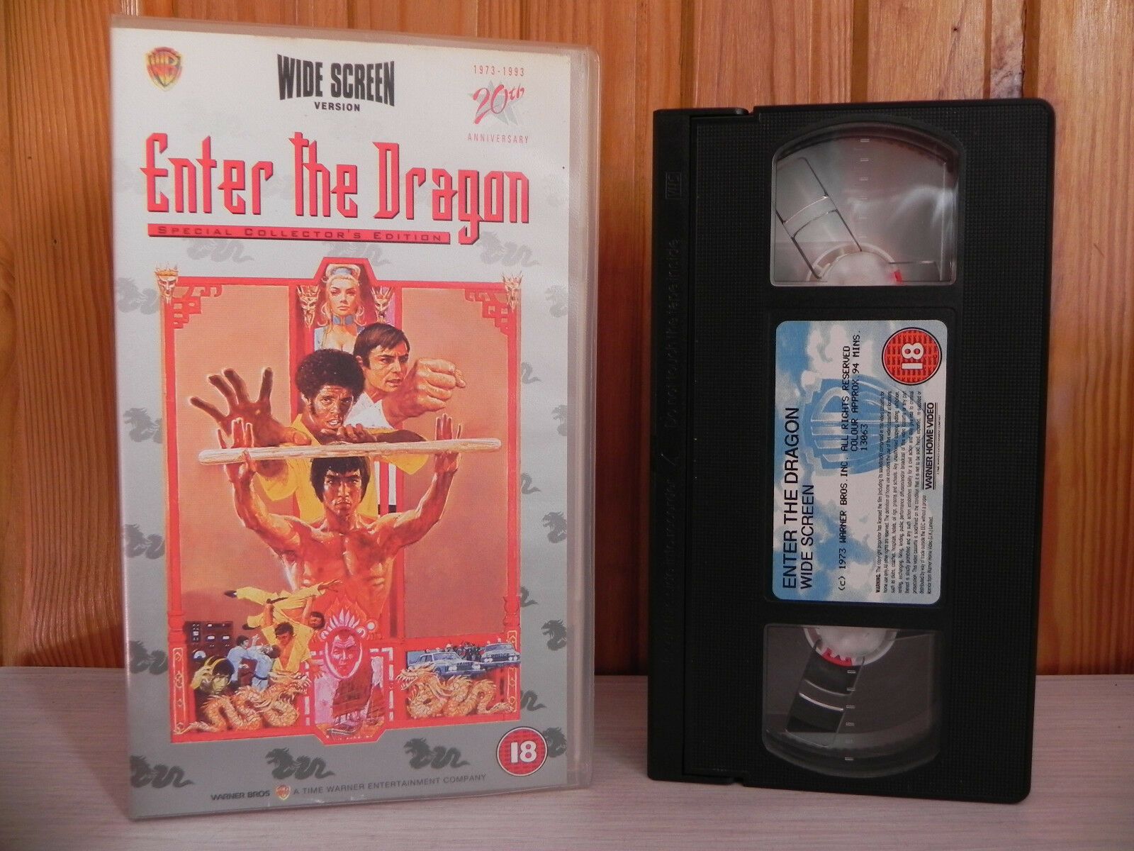 Enter The Dragon - Bruce Lee - Widescreen - Remastered Kung-Fu - Action - VHS-