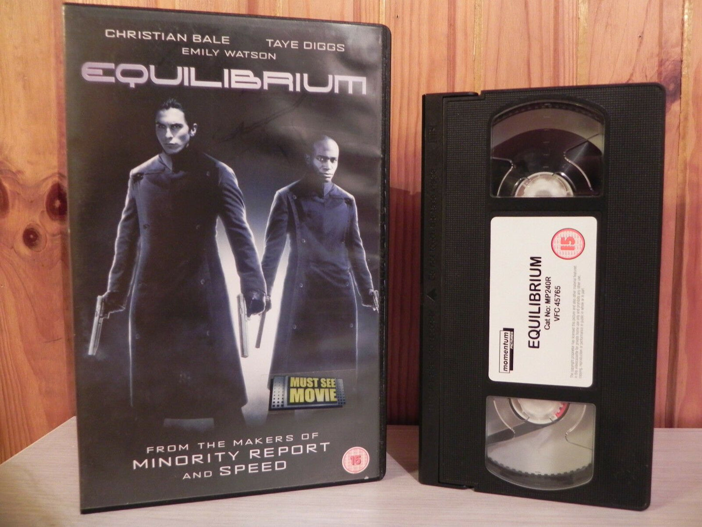 Equalibrium: (Illuminati Won) Dystopian Futurism - Christain Bale - Action - VHS-