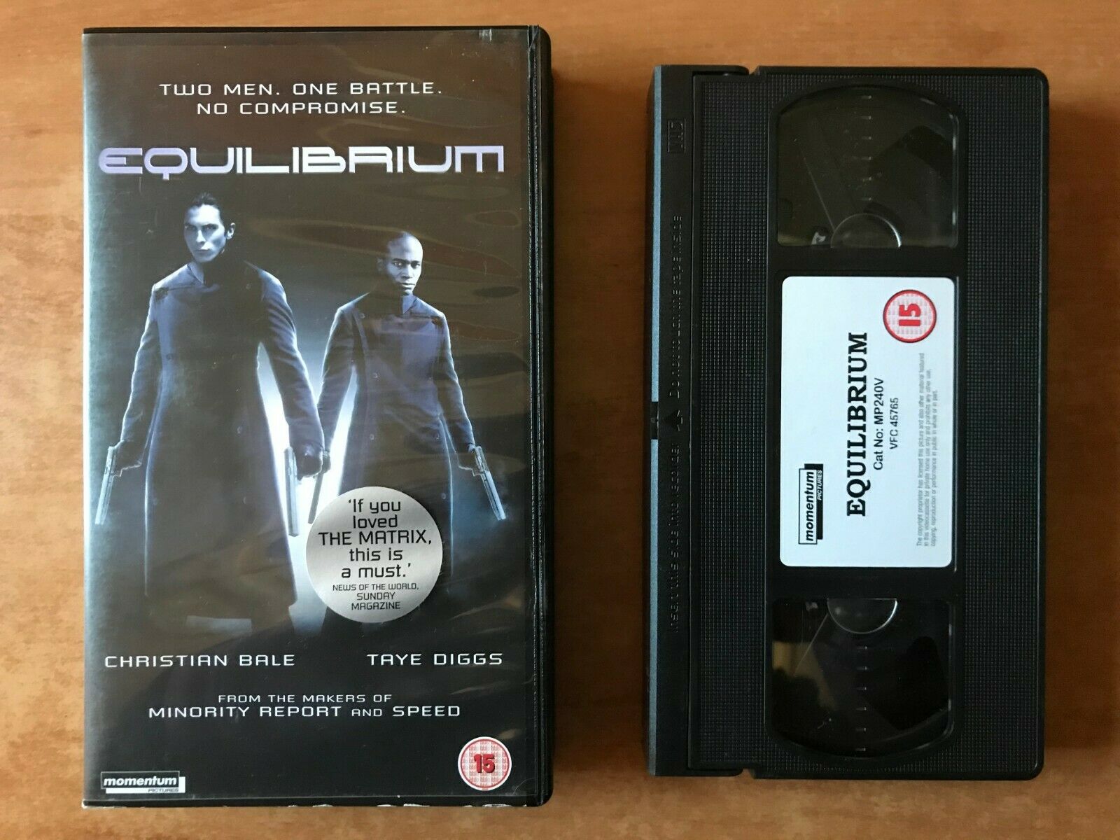 Equilibrium (2002): Sci-Fi Action - Dystopian Future - Christian Bale - Pal VHS-