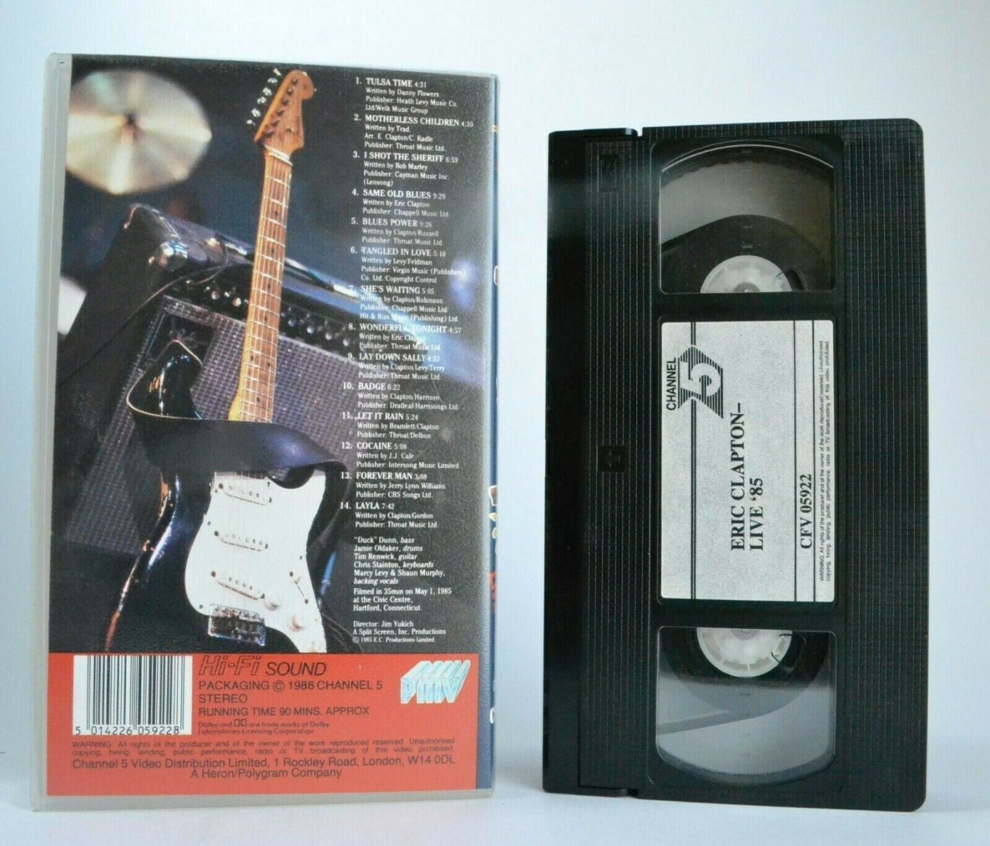 Eric Clapton: Live '85 - Live Performance - Rock And Roll - Music - Pal VHS-