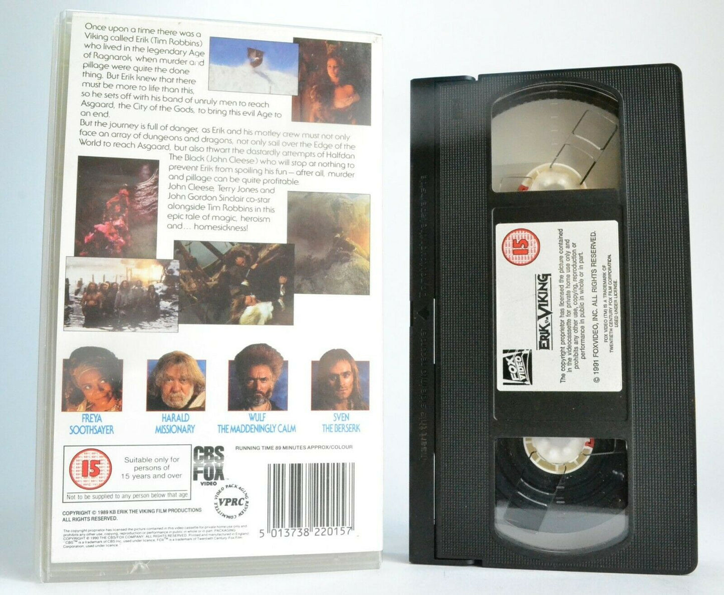 Erik The Viking (1990) - Fantasy Adventure - Tim Robbins/John Clesse - Pal VHS-