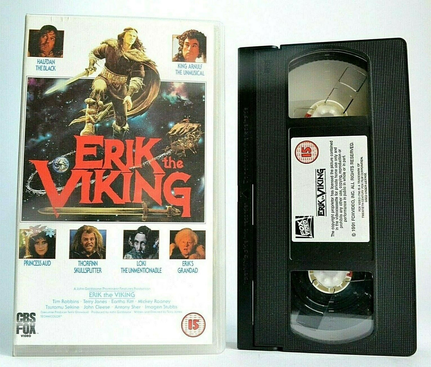 Erik The Viking (1990) - Fantasy Adventure - Tim Robbins/John Clesse - Pal VHS-