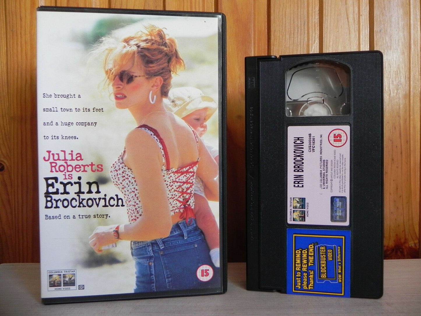 Erin Brockovitch: Drama [Large Box] Rental - Julia Roberts / Albert Finney - Pal VHS-