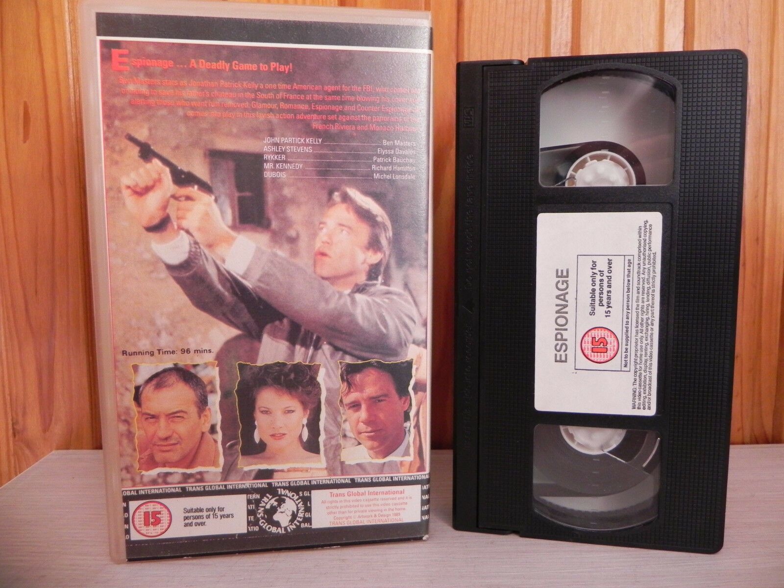 Espionage - Action - Deadly Game Top Play - Ben Masters - Elyssa Davalous - VHS-