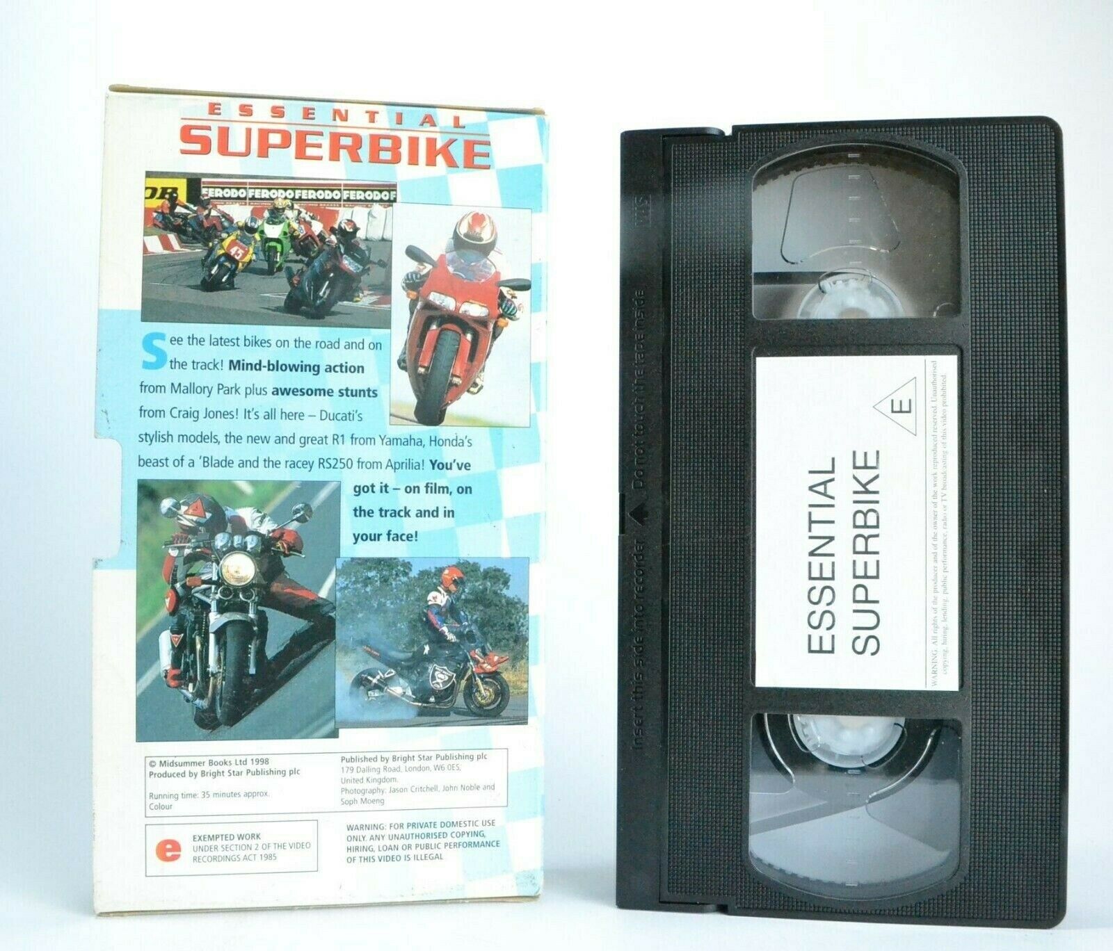 Essential Superbike - Craig Jones - Ducati - Honda - Suzuki - Motorcycling - VHS-