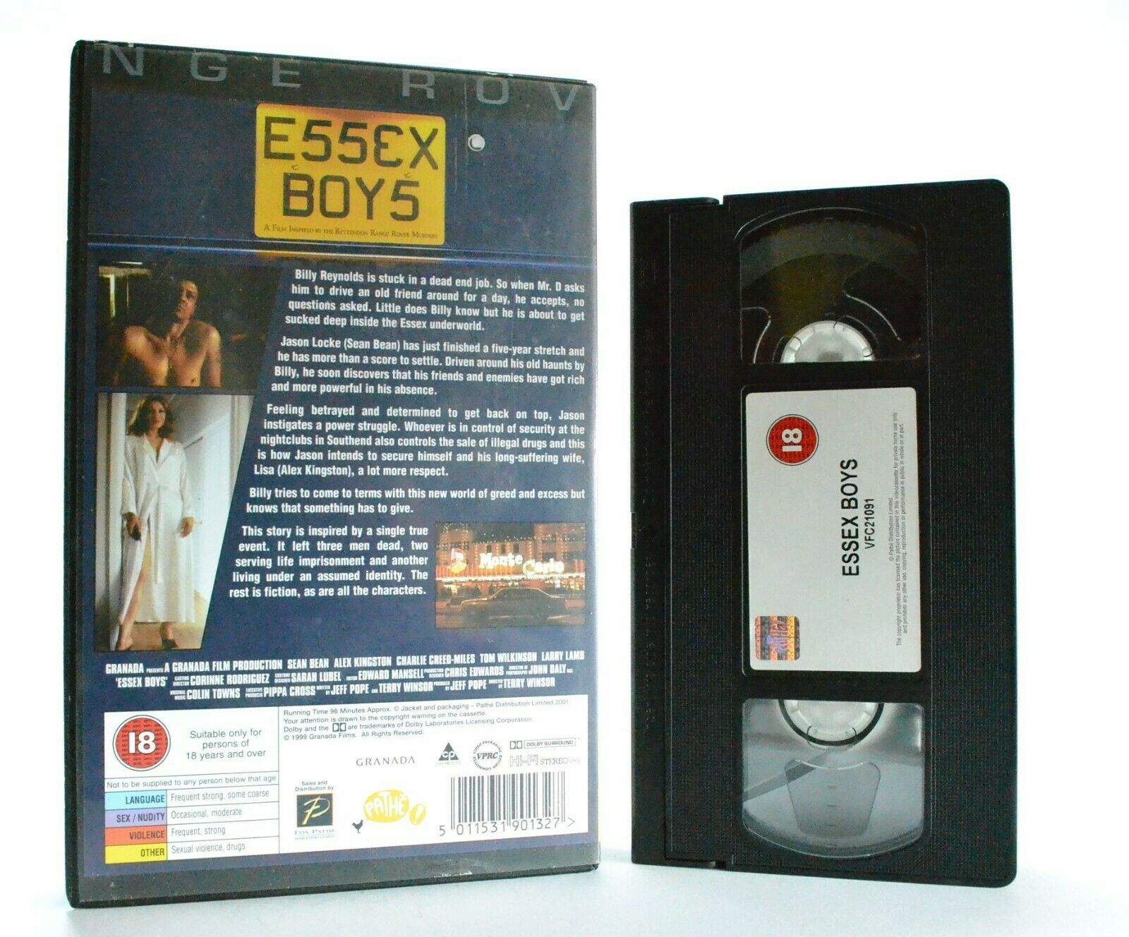 Essex Boys: British Crime Film (2000) - Large Box - Ex-Rental - Sean Bean - VHS-