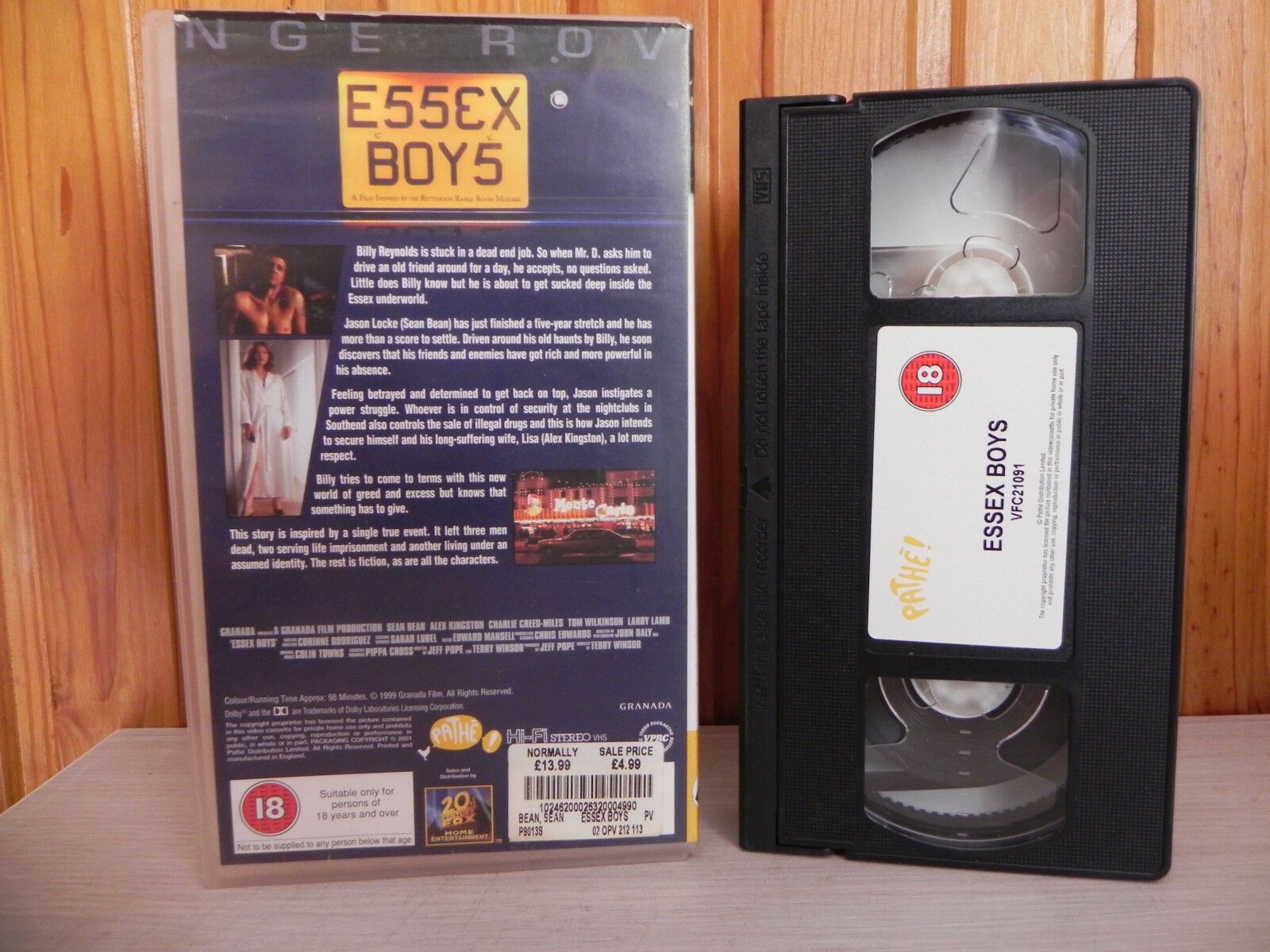 Essex Boys - Sean Bean - Alex Kingston - Charlie Creed-Miles - Action - Pal VHS-