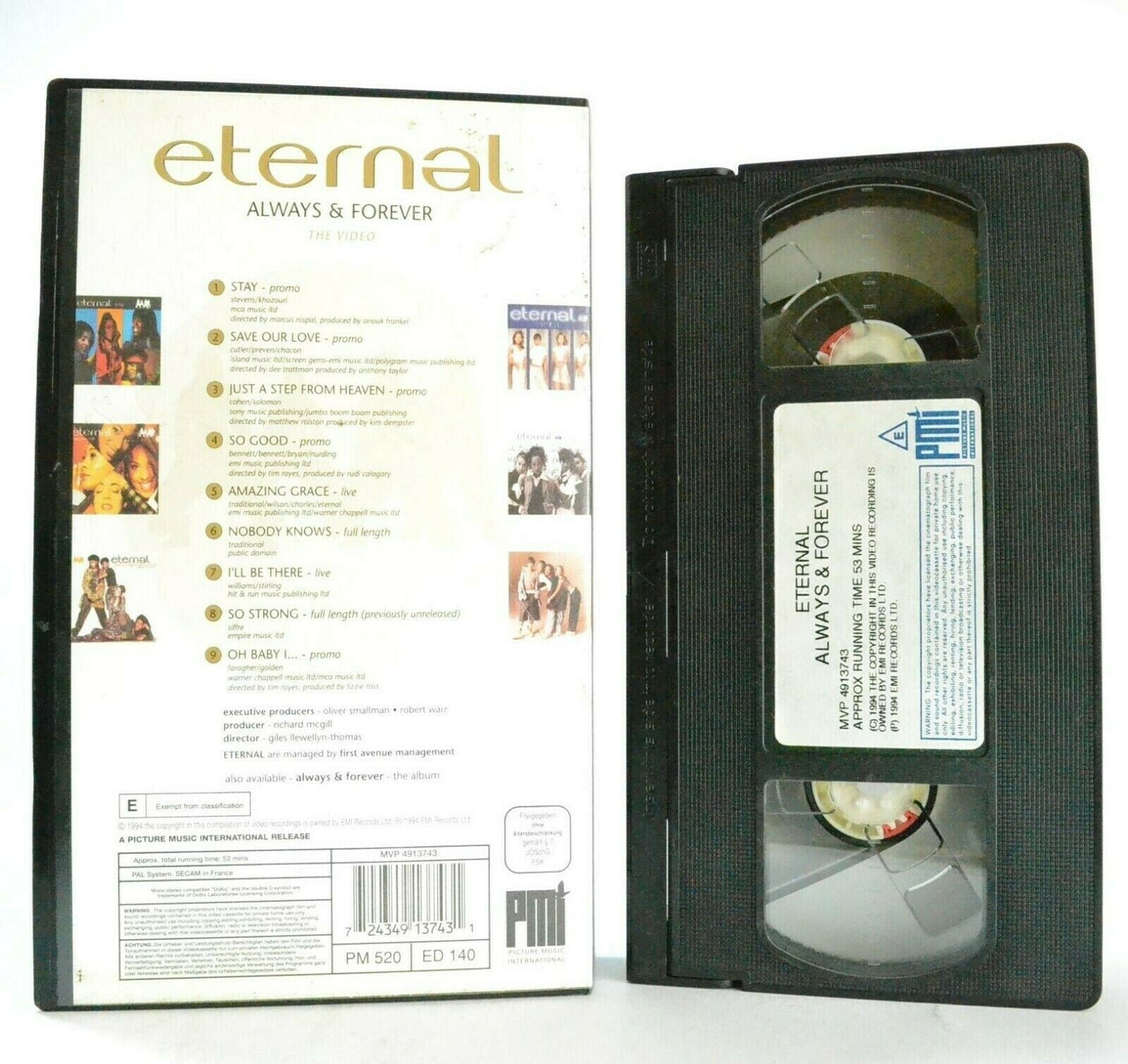 Eternal: Always And Forever - The Video - Stay - Save Our Love - Music - Pal VHS-