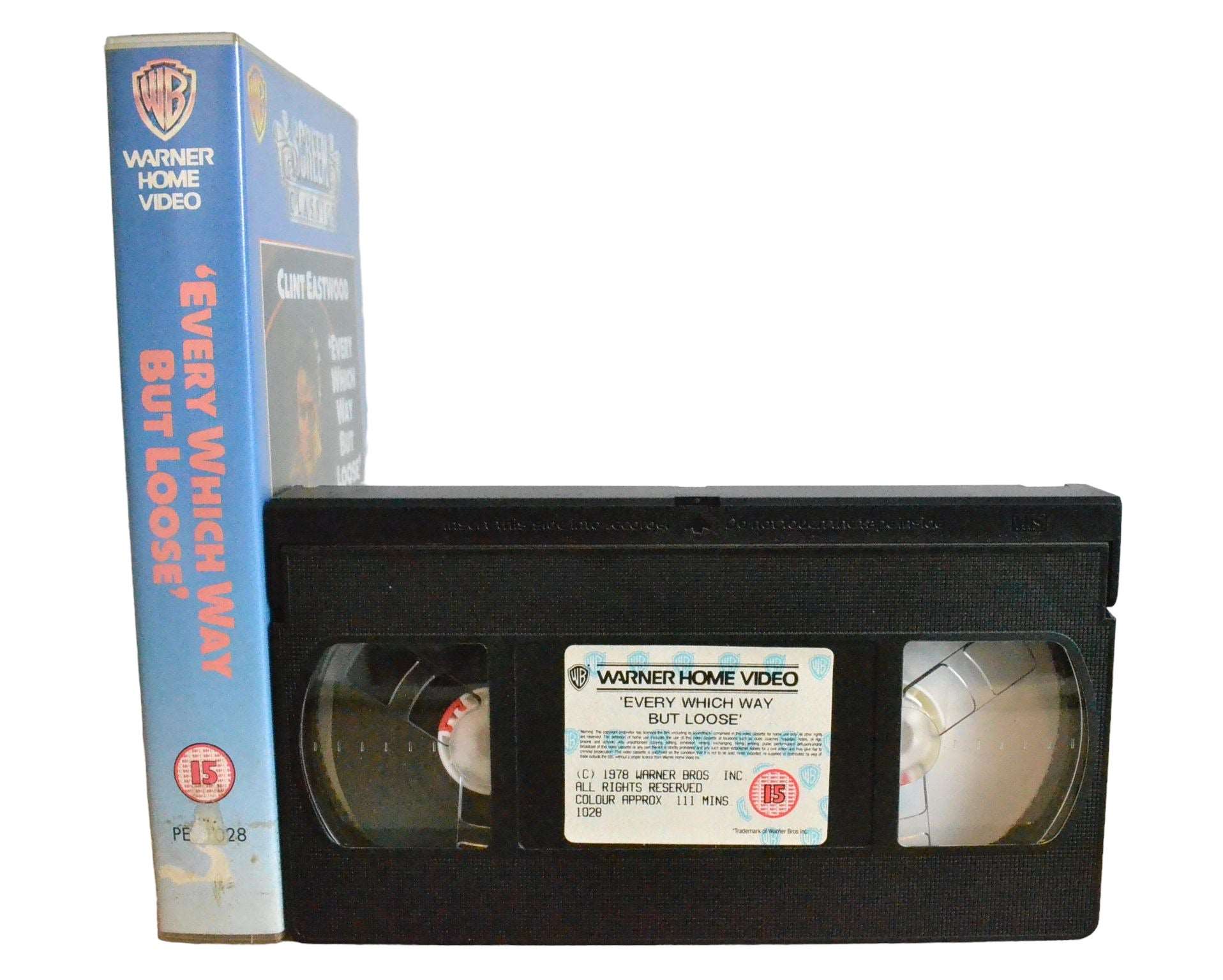 'Every Which Way But Loose' - Clint Eastwood - Warner Home Video - PES1028 - Action - Pal - VHS-